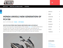 Tablet Screenshot of motorscooterguide.net